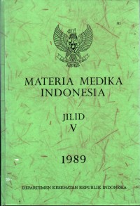 Materia Medika Indonesia Jilid V