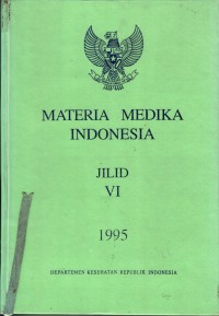 Materia medika Indonesia Jilid VI