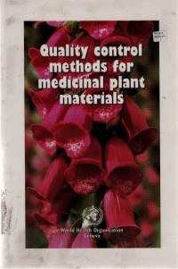 Quality control methods for medicinal plant materials