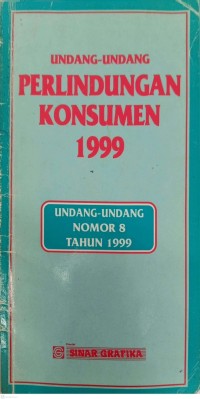 Image of Undang undang Perlindungan konsumen 1999