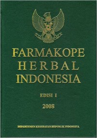 Farmakope Herbal Indonesia Edisi I